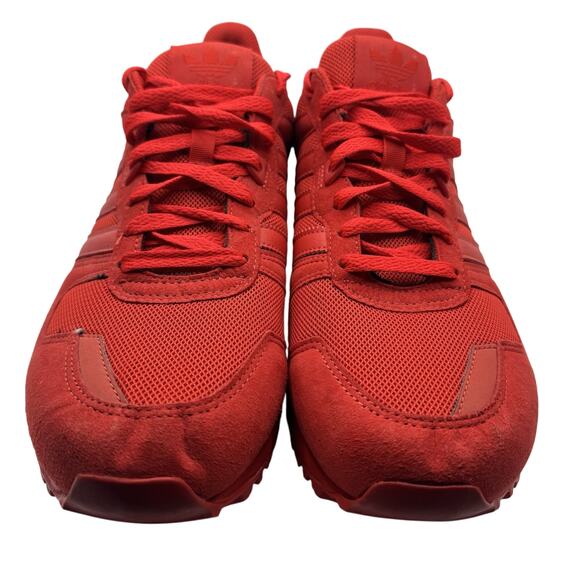 adidas ZX 700 Triple Red S79188 Men’s 10 Retro Mesh Suede Sneakers - Picture 2 of 7